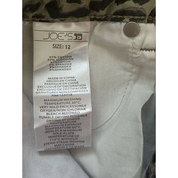 JOES JEANS Girl’s The Wildlife Mid Rise Shorts- WATER LILY, SZ 12 - Picture 5 of 6